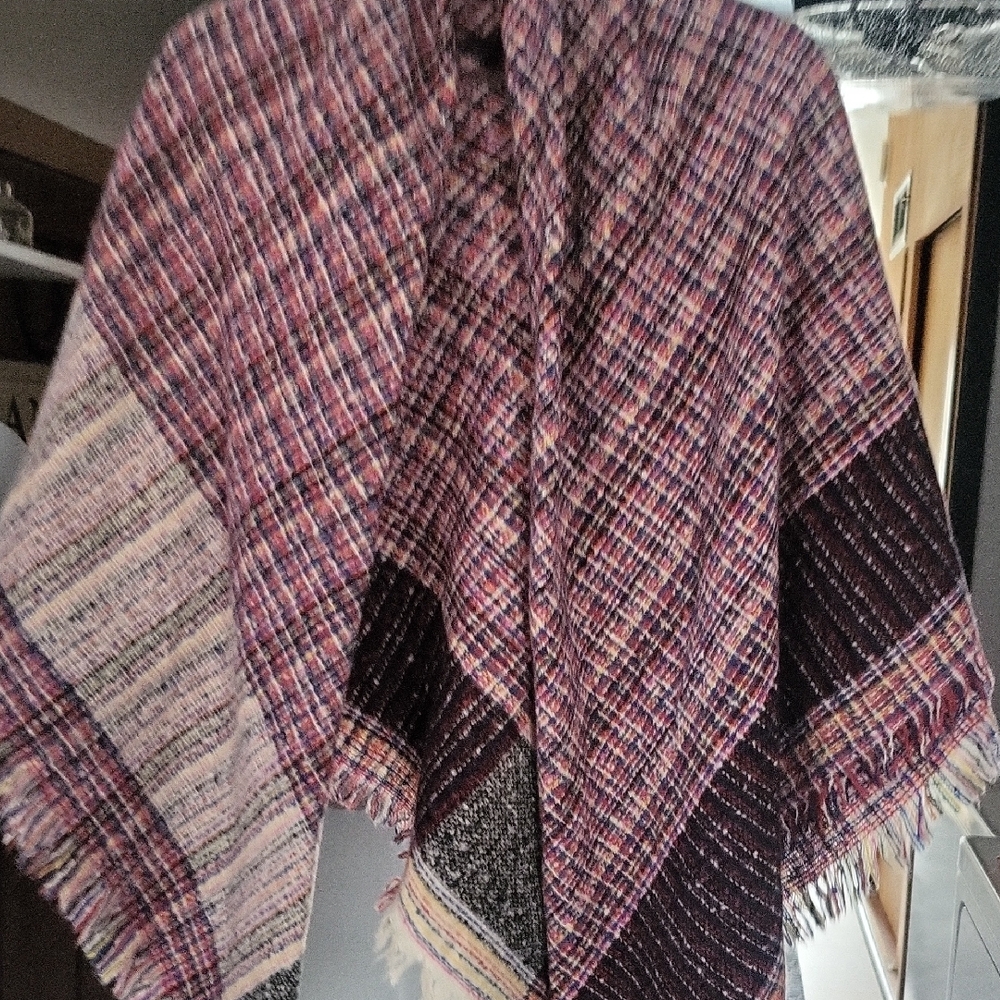Source Unknown Vibrant Checkered Scarf